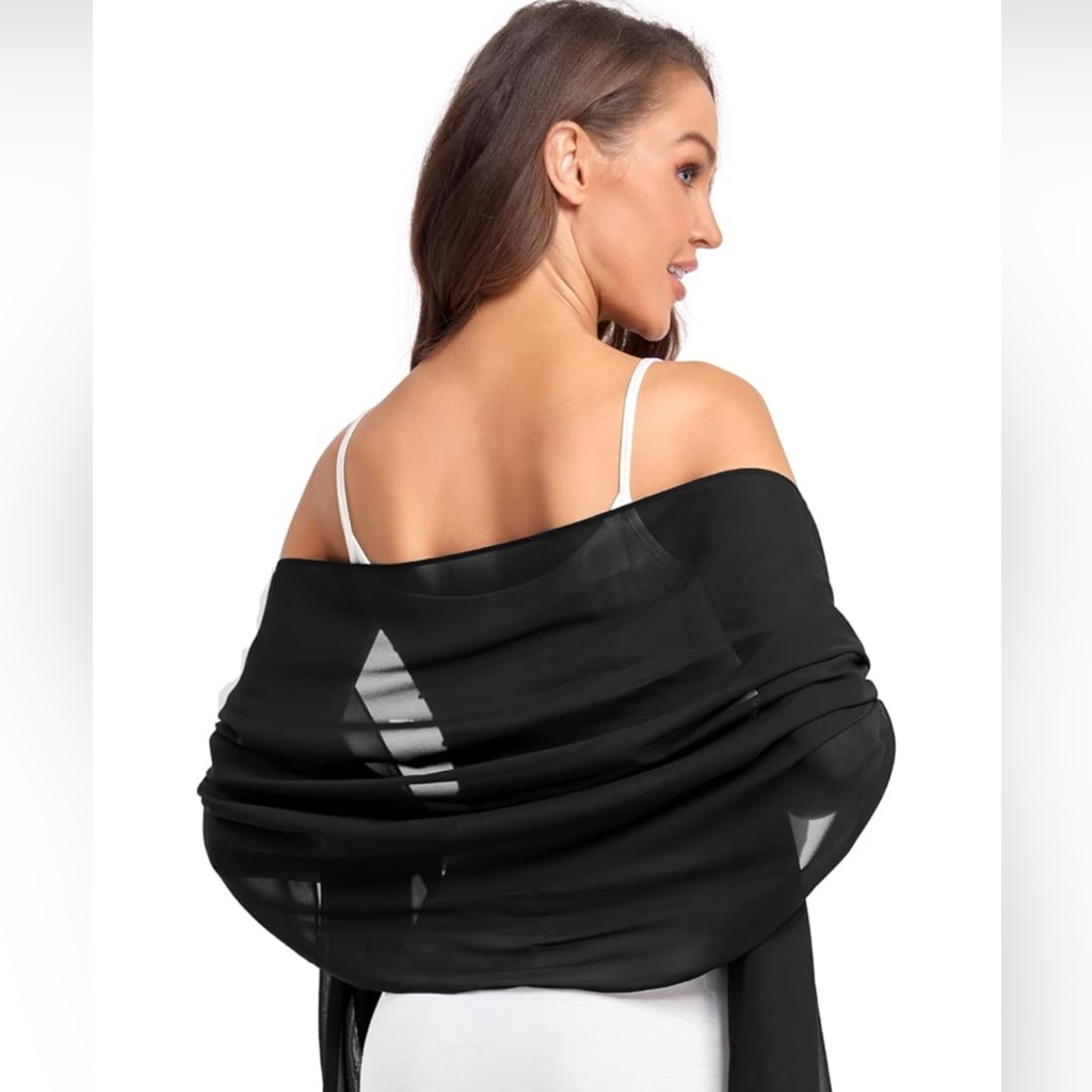 Soft Chiffon Scarfs Shawls And Wraps